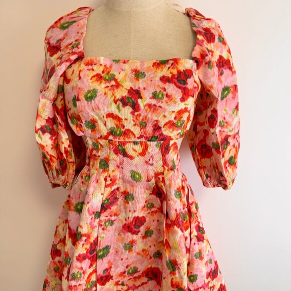 Zimmermann Linen dress with floral print - Picture 7 of 11